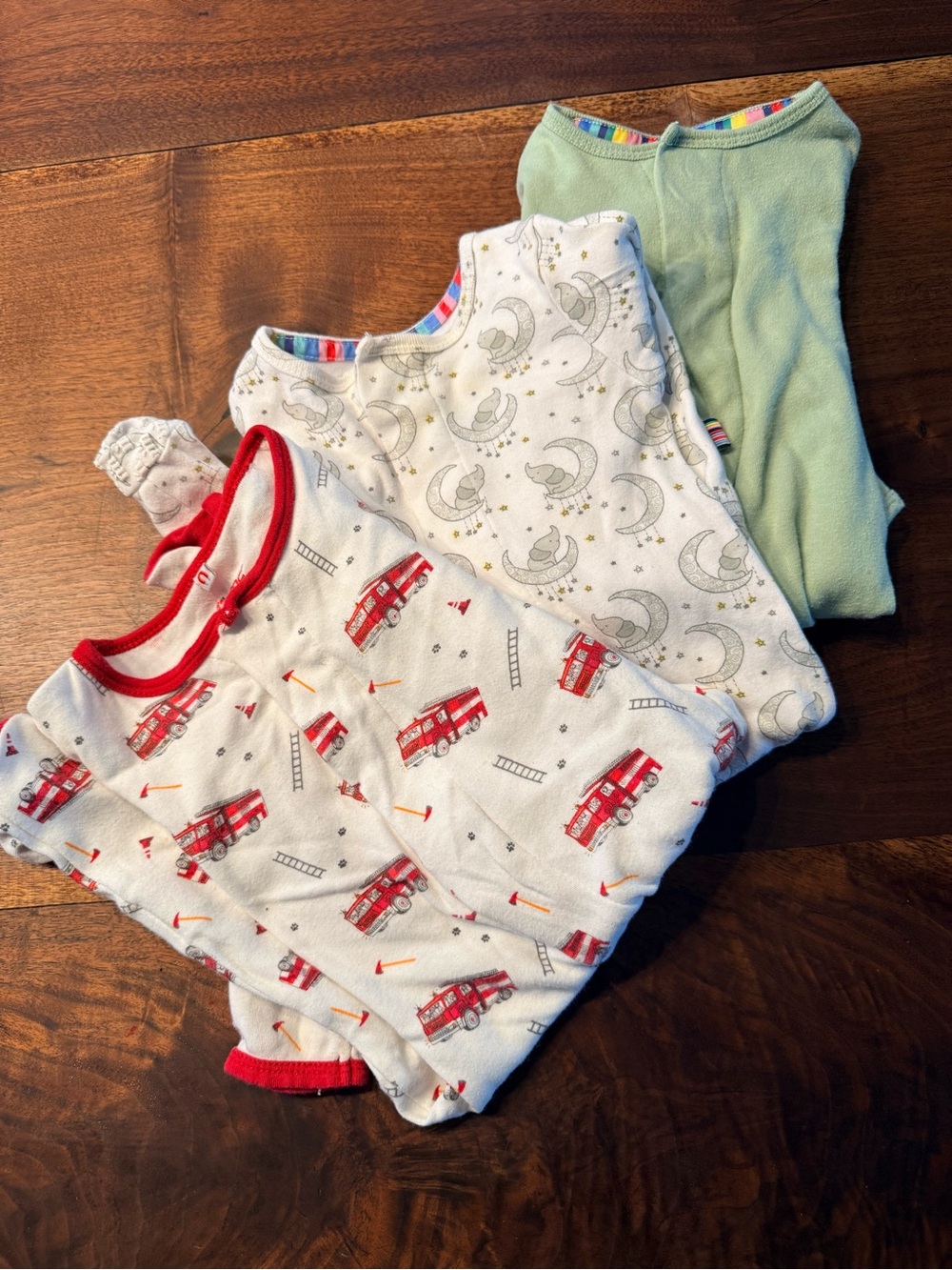 Magnetic Me Kids Pajama Set - White, Red, Green